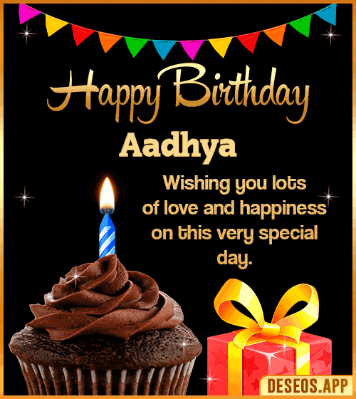 Cake Happy Birthday Gif Aadhya