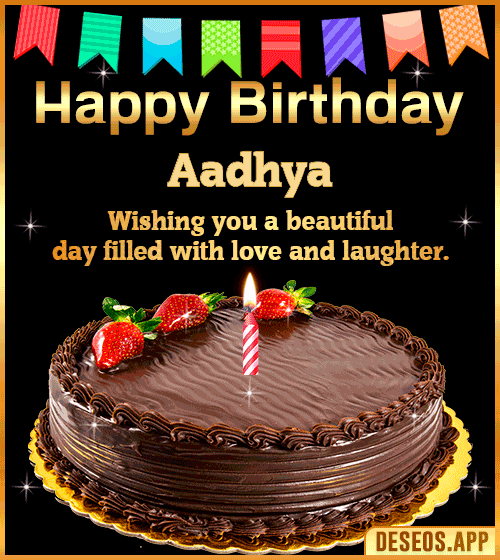 Happy Birthday Wishes Cake Aadhya