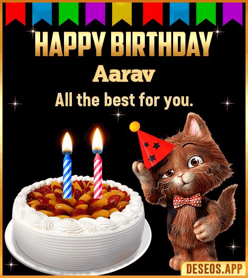 Funny Birthday Cake Gif Aarav
