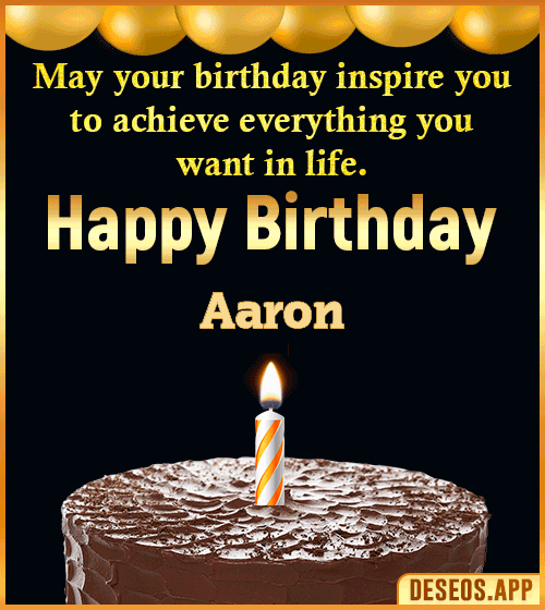 Gif of Birthday Cake Aaron