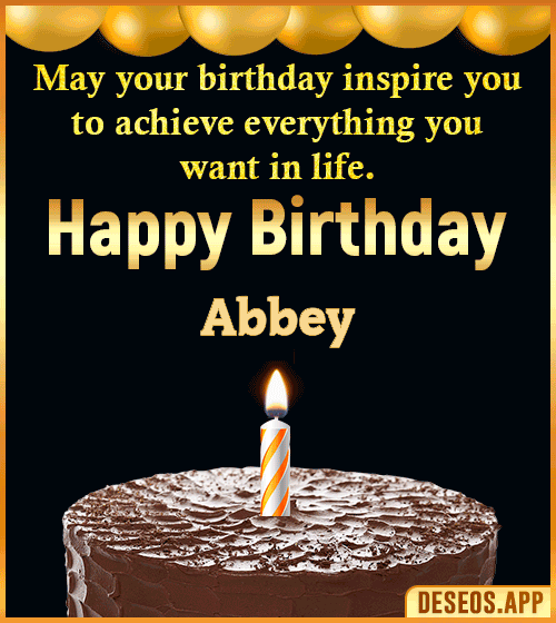Gif of Birthday Cake Abbey