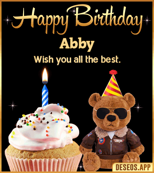 Happy Birthday Teddy cake Abby