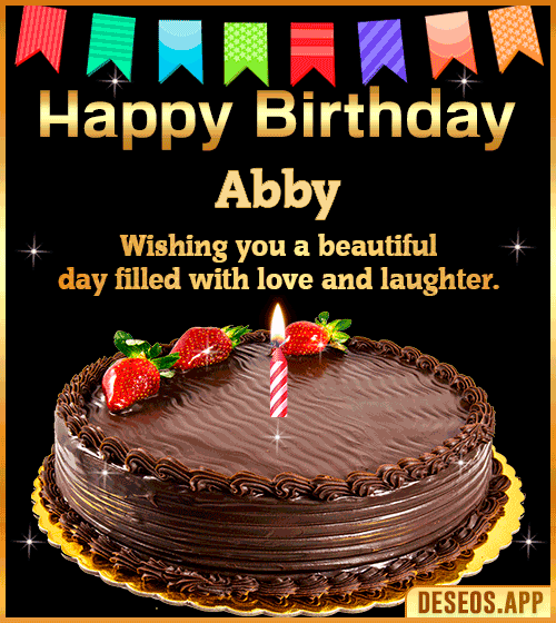 Happy Birthday Wishes Cake Abby