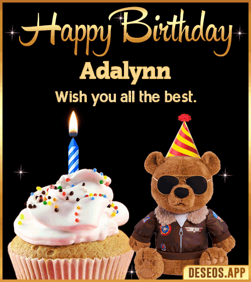 Happy Birthday Teddy cake Adalynn