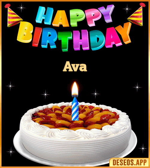 Happy Birthday Wishes Gif Ava