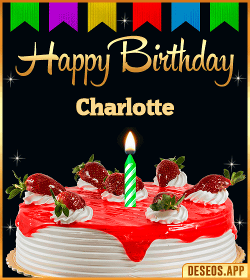 Happy Bday Cake Gif Charlotte