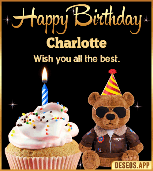 Happy Birthday Teddy cake Charlotte