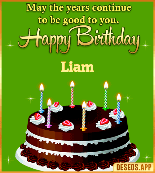 Birthday Cake With Candles Gif Liam