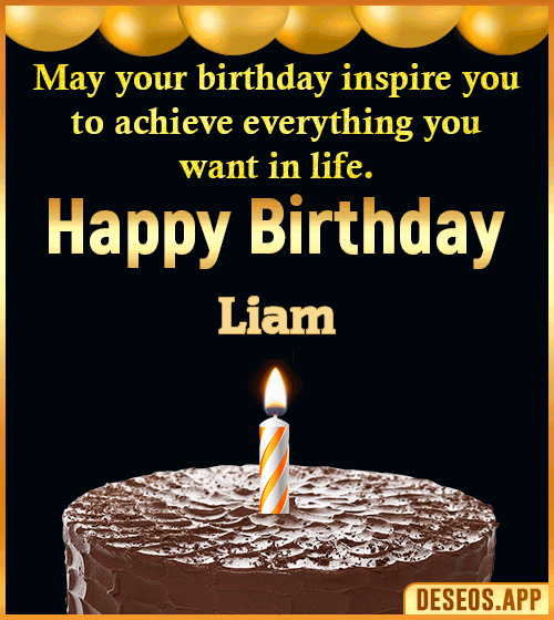 Gif of Birthday Cake Liam