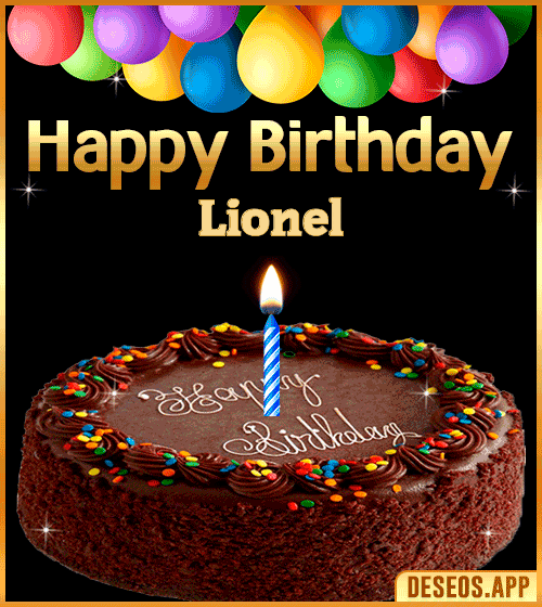 Gif Happy Birthday Cake Lionel