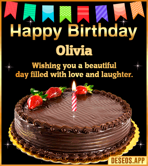 Happy Birthday Wishes Cake Olivia