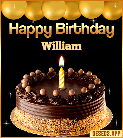 Happy Birthday Cake gif William