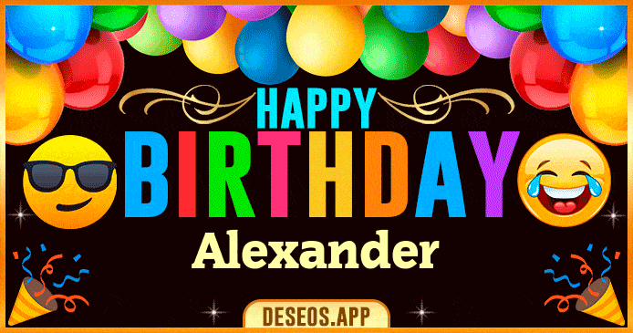 Happy Birthday Alexander GIF