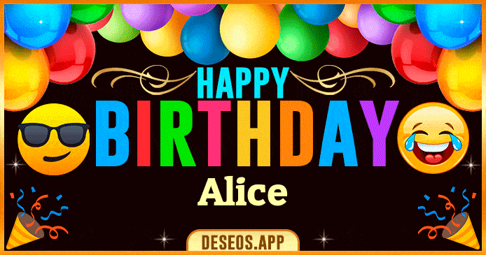 Happy Birthday Alice GIF