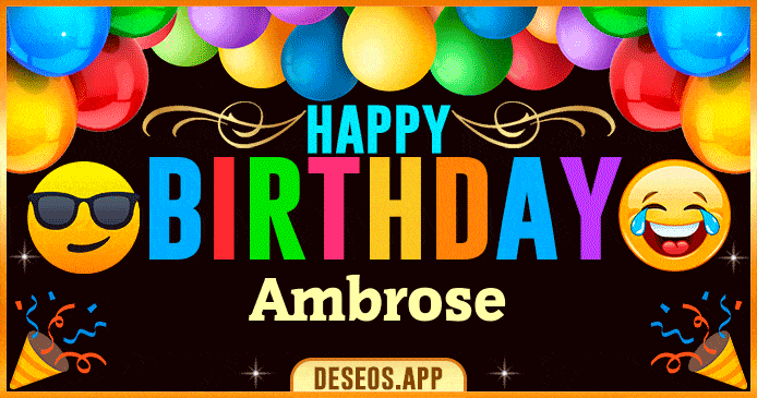 Happy Birthday Ambrose GIF