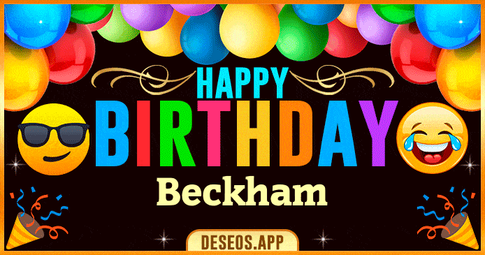 Happy Birthday Beckham GIF