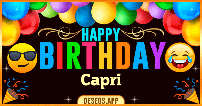 Happy Birthday Capri GIF