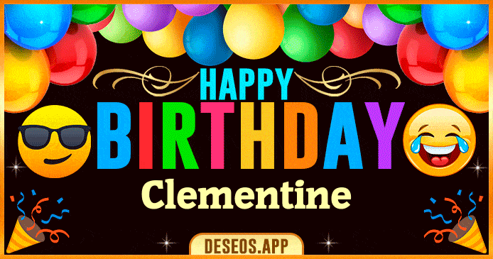 Happy Birthday Clementine GIF