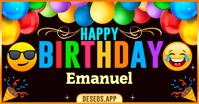Happy Birthday Emanuel GIF