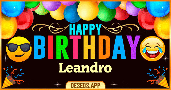 Happy Birthday Leandro GIF