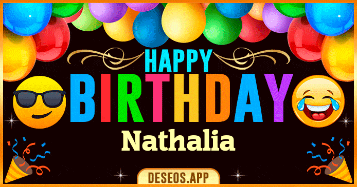 Happy Birthday Nathalia GIF