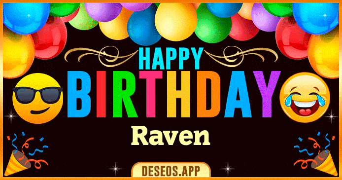 Happy Birthday Raven GIF