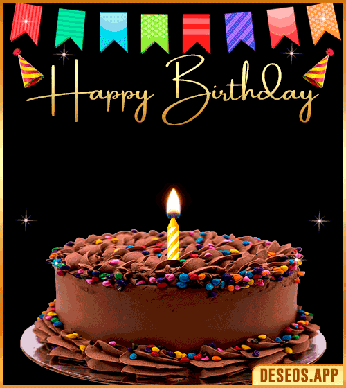 Birthday Cake With Gif