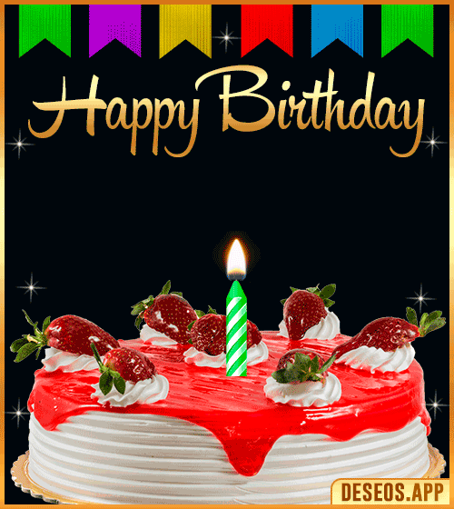 Happy Bday Cake Gif