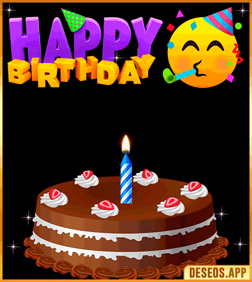 Happy Birthday Emoji Gif